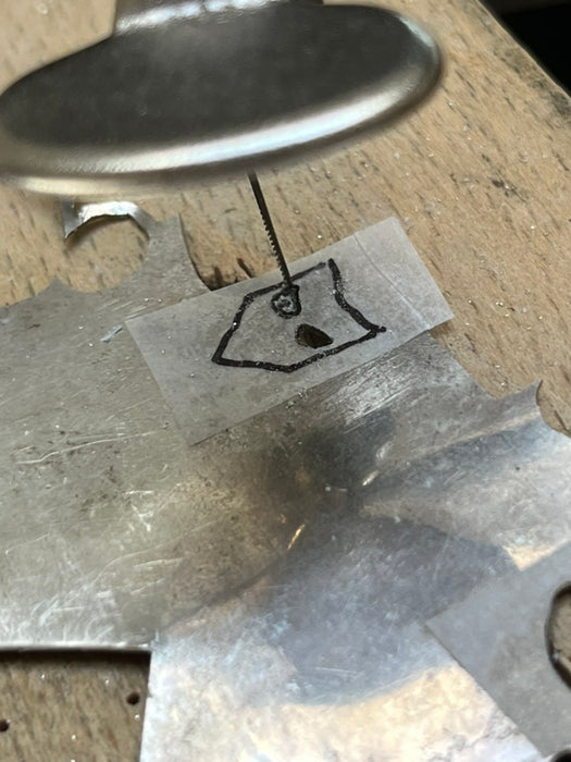 Silver earrings with Venetian mask and antique Murano beads