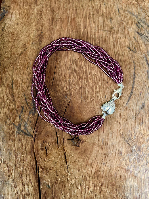 Murano bracelet with Sterling bead